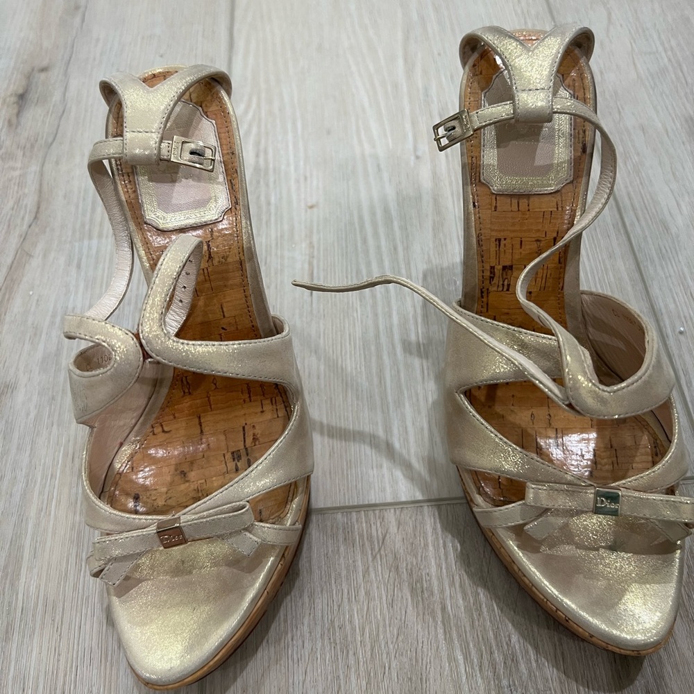 Dior wedges; good condition; size 38.5